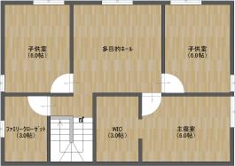35坪・3LDK・1670万円プラン・2階平面図